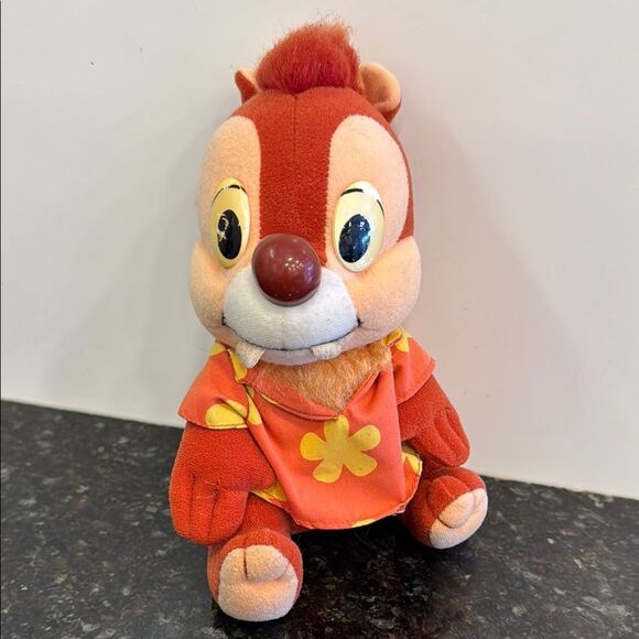 Vtg Chip Dale Rescue Rangers Plush Stuffed Animal Disney Playskool 1989 Hawaiian - Picture 1 of 6